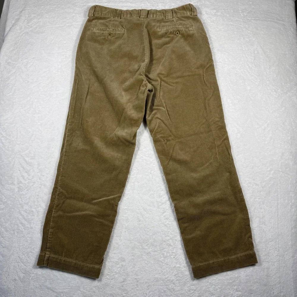 Polo Ralph Lauren Men's 35X30 Tan Corduroy‎ Pants Straight Leg Wide Wale Brown